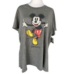 Mickey Mouse graphic tee. Ladies 2XLarge, grey. soft and comfy. 100 Anniversary